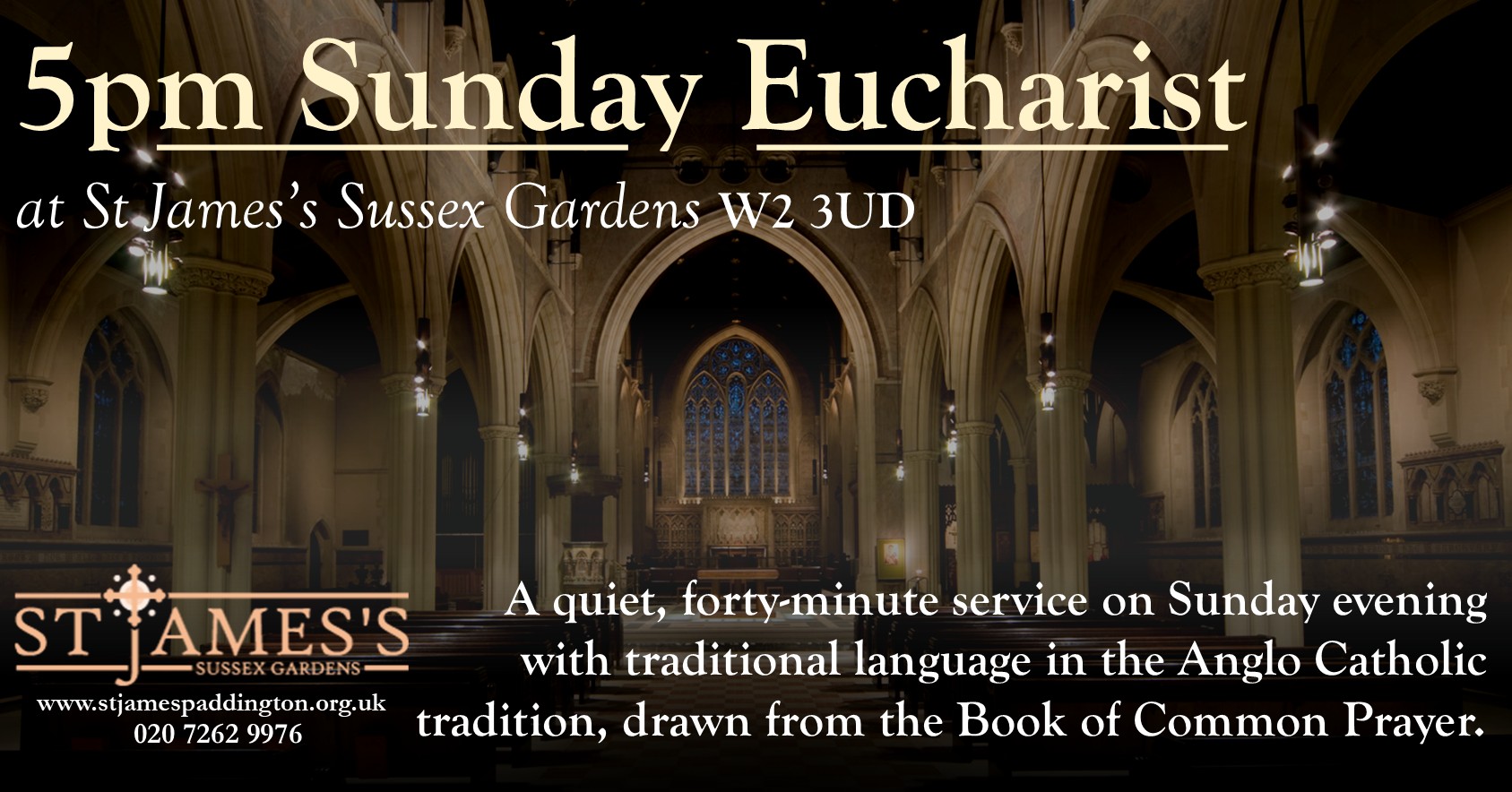 New Sunday Eucharist 5pm